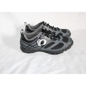 Pearl Izumi X-Alp Seek VI Mountain Bike Cycling Shoes Mens Sz 40 US 7 Black Gray